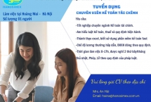 TUYỂN DỤNG NHÂN VIÊN KẾ TOÁN LÀM VIỆC TẠI HÀ NỘI (Tháng 9/2024)
